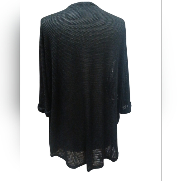 Open-Knit Open-Front Cardigan - Picture 3 of 6